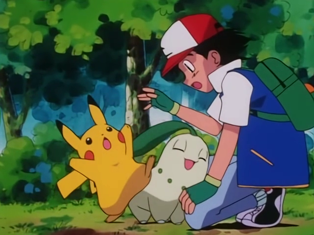 Video: Chikorita’s rivalry with Pikachu leads them right into the hands of Team Rocket and Ash steps in to rescue his friends in this official clip from Pokémon The Johto Journeys