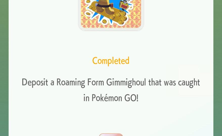You will soon be able to bring Roaming Form Gimmighoul from Pokémon GO into Pokémon Scarlet and Violet via Pokémon HOME