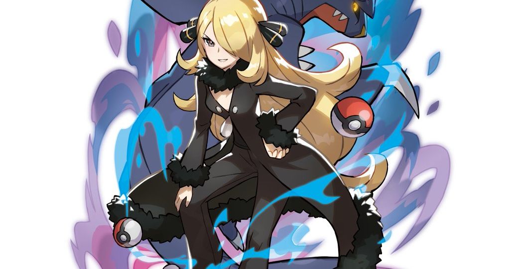 Official Cynthia and Garchomp canvas art prints and posters now available at the Pokémon Center