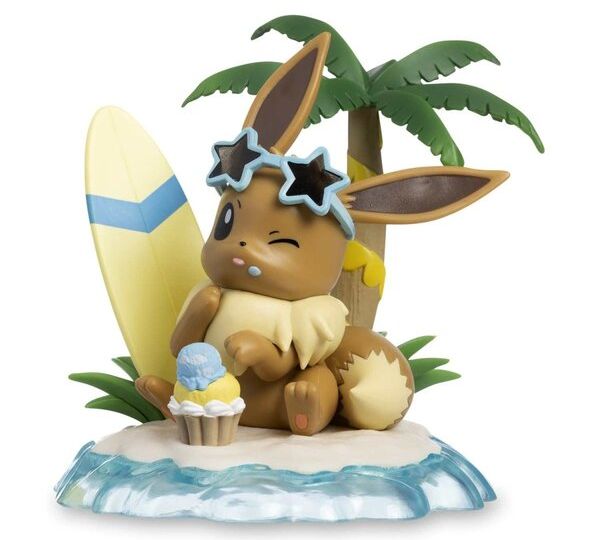 Second figure in the Eevee Celebration of Seasons series, summer pool floats, beach towels, clothing, picnic gear and more now available at Pokémon Center, The Pokémon Company is also now teasing new Team Rocket merch for the Pokémon Center