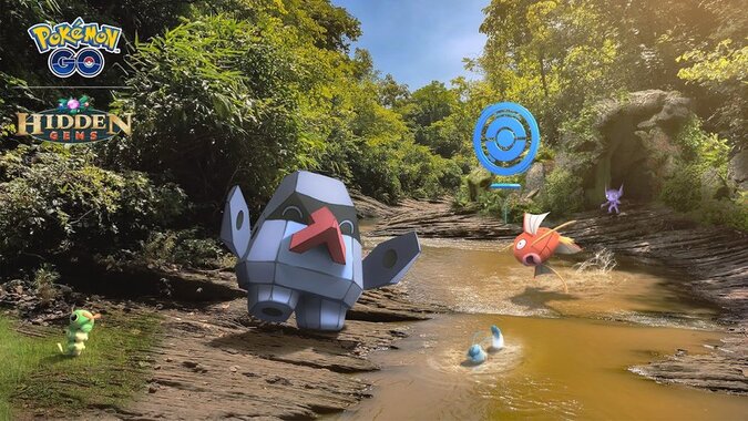 PokéStops turned gold without a Golden Lure Module during Pokémon GO Searching for Gold Research Day, Roaming Form Gimmighoul wouldn’t appear at Golden PokéStops if a Golden Lure Module wasn’t used, but Gimmighoul Coins were still available by spinning the PokéStops