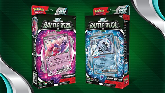 Full content details and release date revealed for the new Pokémon TCG: Tinkaton ex Battle Deck and Chien-Pao ex Battle Deck