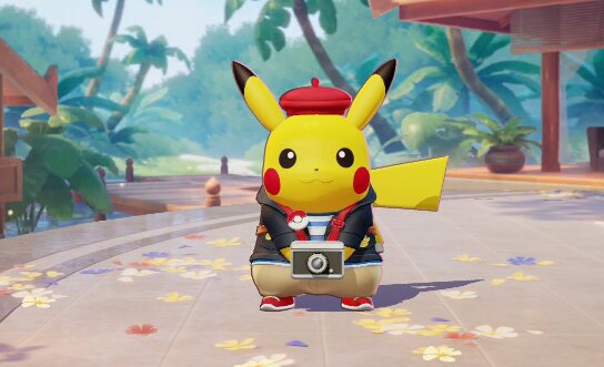 New Tourist Style Holowear available now for Pikachu in Pokémon UNITE to coincide with the Pika Party event