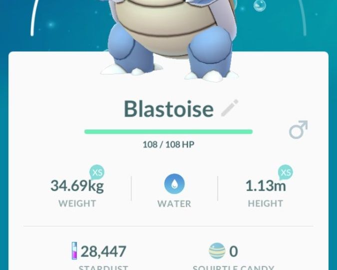 Squirtle Pokémon GO Community Day Classic now underway in Europe, the Middle East, Africa and India from 2 p.m. to 5 p.m. local time, evolve Wartortle during the event or up to two hours afterward to get Blastoise that knows Hydro Cannon