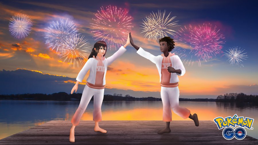 Pokémon GO 7th Anniversary Party event now underway in the Asia-Pacific region until July 12 at 8 p.m. local time, an all-new outfit for your avatar and new anniversary stickers now available