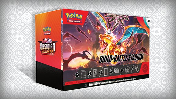 Full content details and release date revealed for the new Pokémon TCG: Scarlet & Violet—Obsidian Flames Build & Battle Stadium