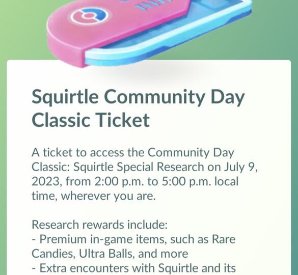 Squirtle Pokémon GO Community Day Classic global makeup event now underway in Europe, the Middle East, Africa and India from 2 p.m. to 5 p.m. local time