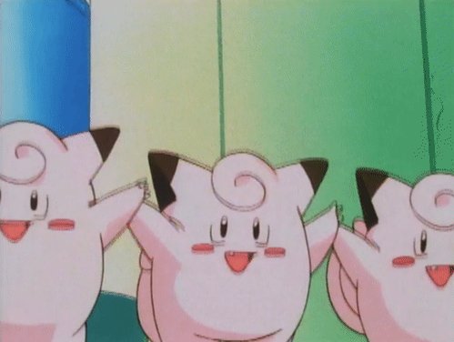Pokémon GIF: An army of Clefairy is a sight to behold