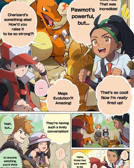 Special Pokémon Masters EX comic released featuring dialogue about sygna suits between Nemona, Misty and Erika