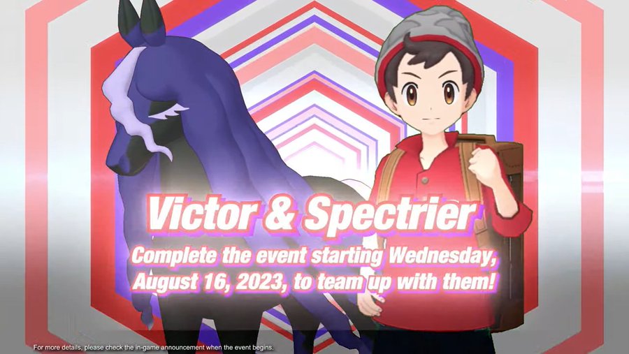 New Special Sync Pair Event Victor & Spectrier now underway in Pokémon Masters EX where all players can get Victor & Spectrier as a new Sync Pair
