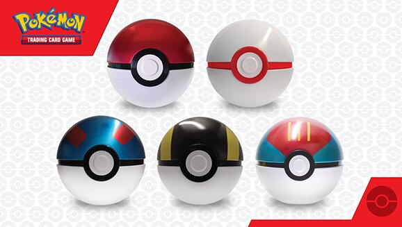 Full content details and release date revealed for the new Pokémon TCG: Poké Ball Tins featuring a standard Poké Ball, Premier Ball, Ultra Ball, Great Ball and Lure Ball