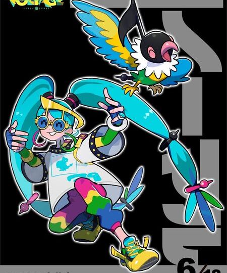 Sixth Pokémon feat. Hatsune Miku Project Voltage artwork unveiled: “What if Hatsune Miku was a Normal-type Trainer” by Megumi Mizutani featuring themed Hatsune Miku and Chatot