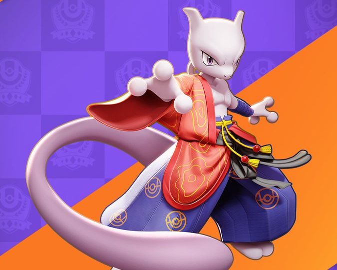 New Pokébuki Style (X) Holowear now available for Mewtwo in Pokémon UNITE