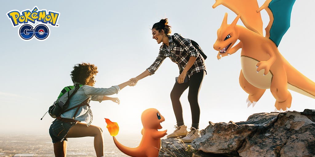 Charmander and Charizard appear in PokéStop Showcases during Charmander Pokémon GO Community Day Classic on September 2 from 2 p.m. to 5 p.m. local time