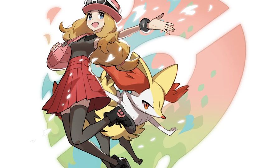 Pokémon Trainer Suite Artwork: Serena and Braixen are a fiery yet friendly duo