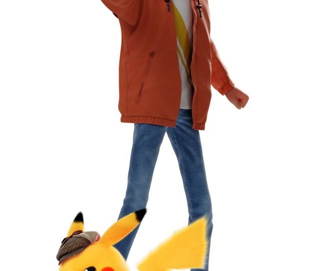 Official character artwork featuring Detective Pikachu and Tim Goodman unveiled for the new animated short Detective Pikachu & the Mystery of the Missing Flan