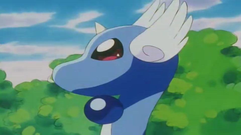 Pokémon 151 GIF: So beautiful seeing a Dragonair’s first flight