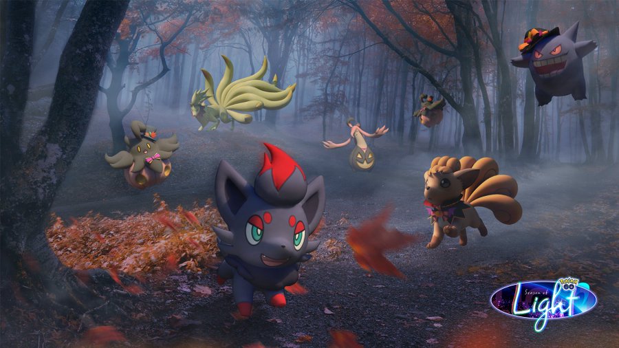 Shiny Zorua and Shiny Zoroark make their Pokémon GO debuts during Pokémon GO Halloween 2023 Part II event, new Timed Research will be available featuring encounters with Halloween-themed Pokémon such as Zorua, Phantump, costumed Pokémon and more