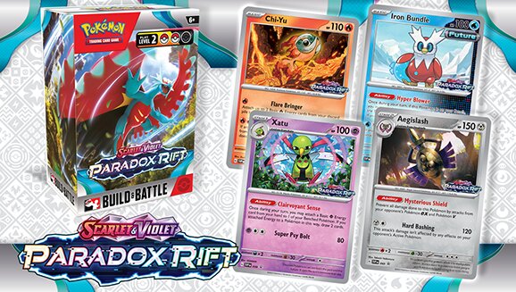 Select retailers will begin selling the Pokémon TCG: Scarlet & Violet—Paradox Rift Build & Battle Box starting October 21