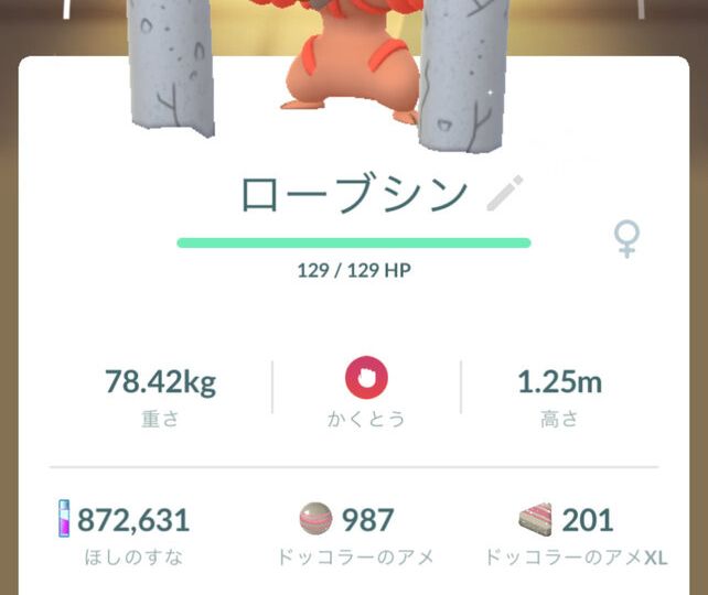 Pokémon GO screenshot of Shiny Conkeldurr that knows the Pokémon GO Community Day exclusive move Brutal Swing