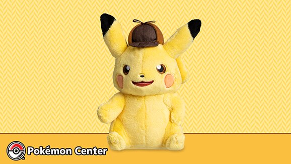 New Detective Pikachu Returns plush available now at the official Pokémon Center