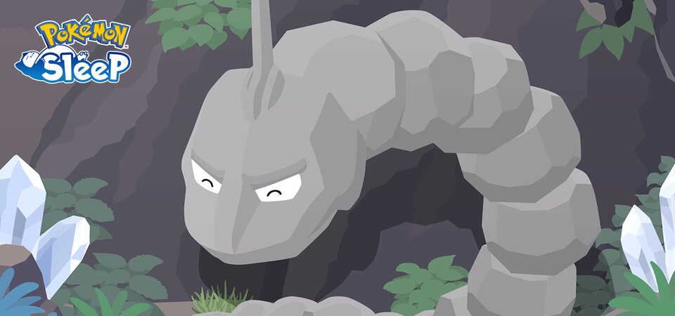 Onix and Steelix now available in Pokémon Sleep for the first time, both Pokémon are now appearing in Taupe Hollow