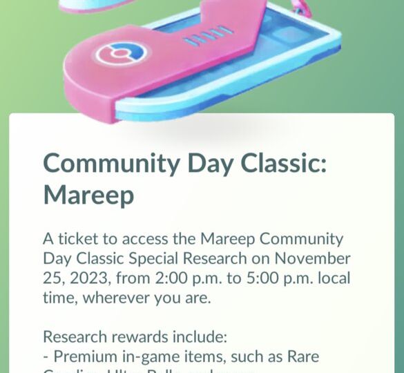 Mareep Pokémon GO Community Day Classic now underway in the Asia-Pacific region from 2 p.m. to 5 p.m. local time, new Community Day Classic: Mareep Special Research story now available