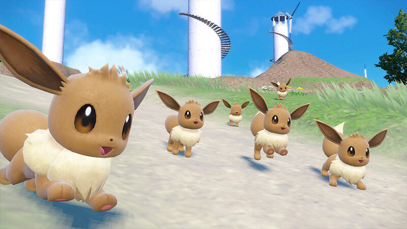 Eevee is appearing at black Tera Raid crystals and in mass outbreaks in Pokémon Scarlet and Violet from November 16 to November 20