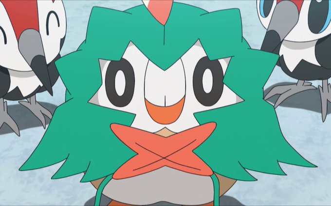 Video: Ash and Rowlet dressed in a Decidueye costume take on Hau and his real Decidueye in the Alola Pokémon League in Pokémon the Series Sun & Moon—Ultra Legends