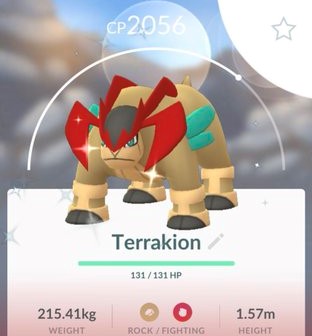 Raid Hour event featuring Terrakion and Shiny Terrakion available in Pokémon GO today, November 29, from 6 p.m. to 7 p.m. local time