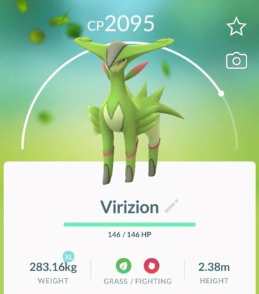 Raid Hour event featuring Virizion and Shiny Virizion available in Pokémon GO tomorrow, November 15, from 6 p.m. to 7 p.m. local time