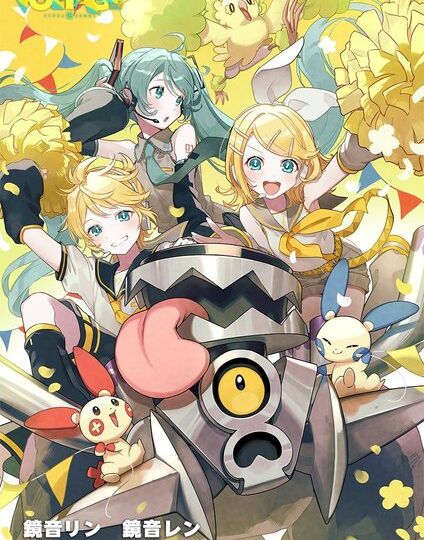 New Pokémon feat. Hatsune Miku Project Voltage artwork unveiled: 16th Anniversary by Chie Rico
