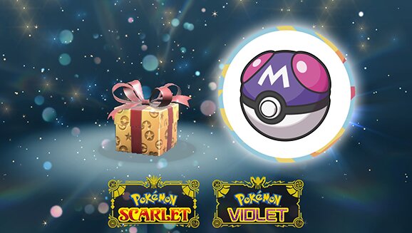 All Pokémon Scarlet and Violet players can now claim a Master Ball via Mystery Gift to celebrate the appearance of Legendary Pokémon in The Hidden Treasure of Area Zero Part 2: The Indigo Disk