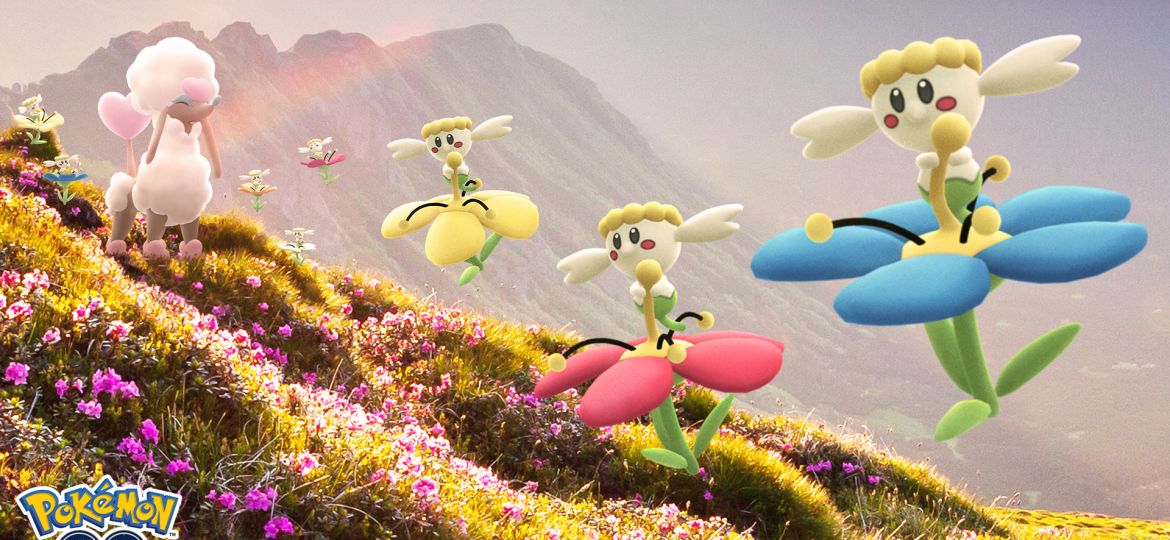 Pokémon GO Dazzling Dream event now underway in Europe, the Middle East, Africa and India until January 16 at 8 p.m. local time, Flabébé is appearing in different colors based on your region