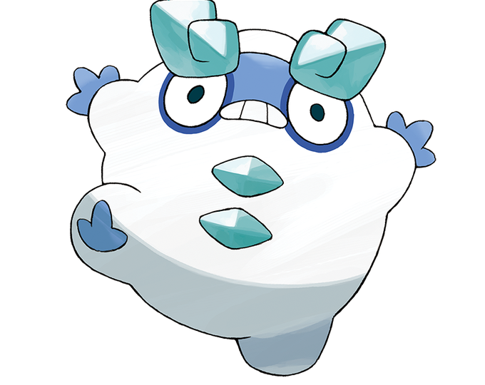 Pokémon GIF: Happy New Year from Galarian Darumaka and Galarian Darmanitan