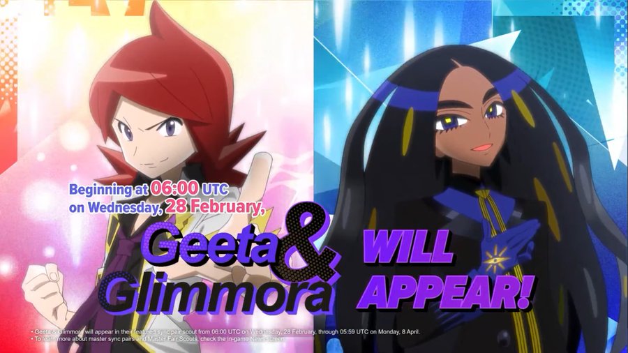 Pokémon Day video: Starting on February 28, Geeta and Glimmora will be available in Pokémon Masters EX, Silver (Champion) and Tyranitar will appear starting March 1