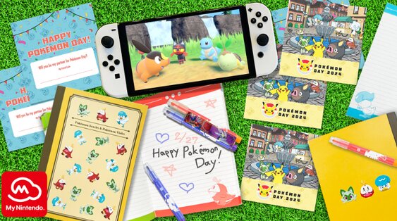 Get ready for Pokémon Day on February 27 with a Pokemon Day card and more My Nintendo rewards including Pokémon Scarlet and Violet mini notebook, highlighter and wallpapers