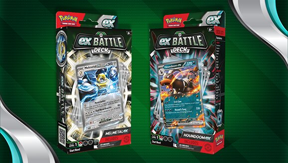 Full content details and release date revealed for the new Pokémon TCG: Melmetal ex Battle Deck and Pokémon TCG: Houndoom ex Battle Deck