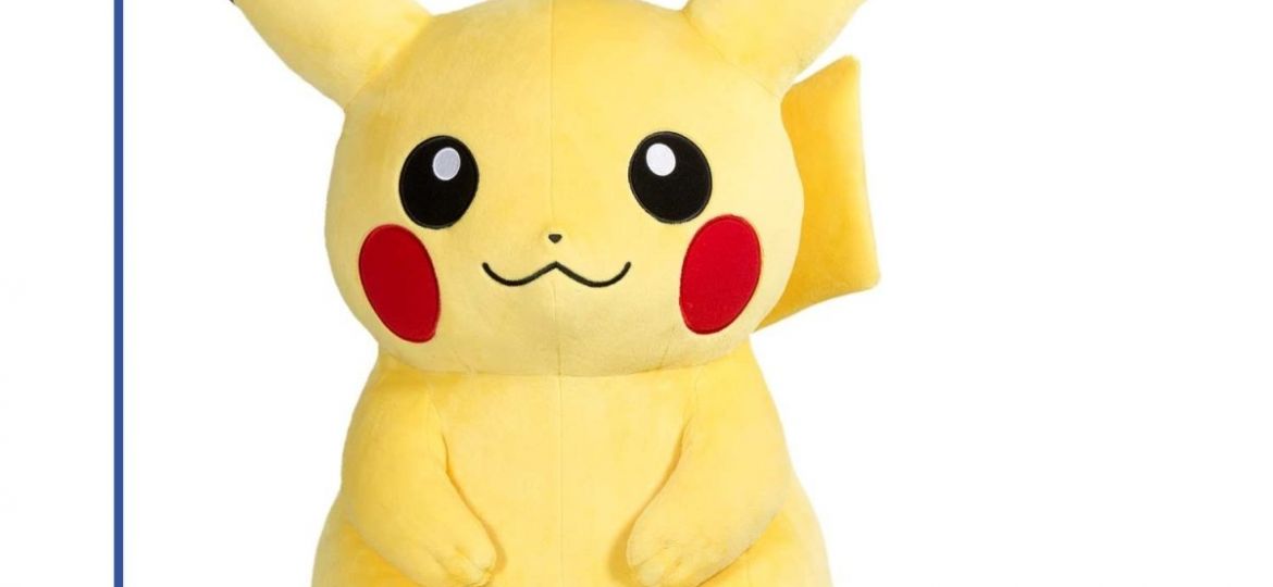 This new Pikachu plush is just over 26 inches tall and priced at $199.99 at the official Pokémon Center