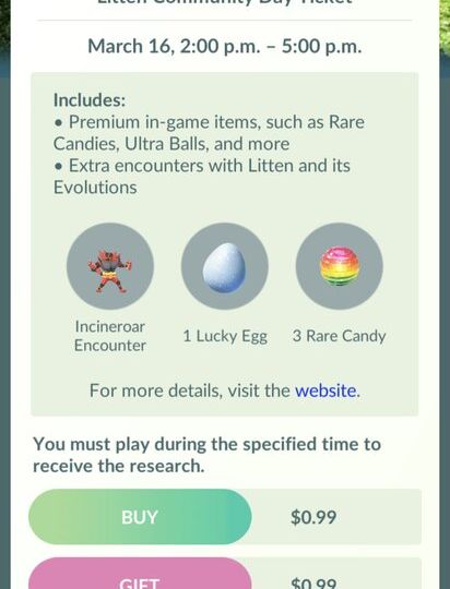 Litten Community Day Ticket now available to purchase for March Pokémon GO Community Day