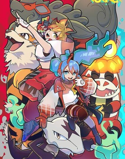 New Pokémon feat. Hatsune Miku Project Voltage artwork unveiled: “Flames & Session” by magodesu