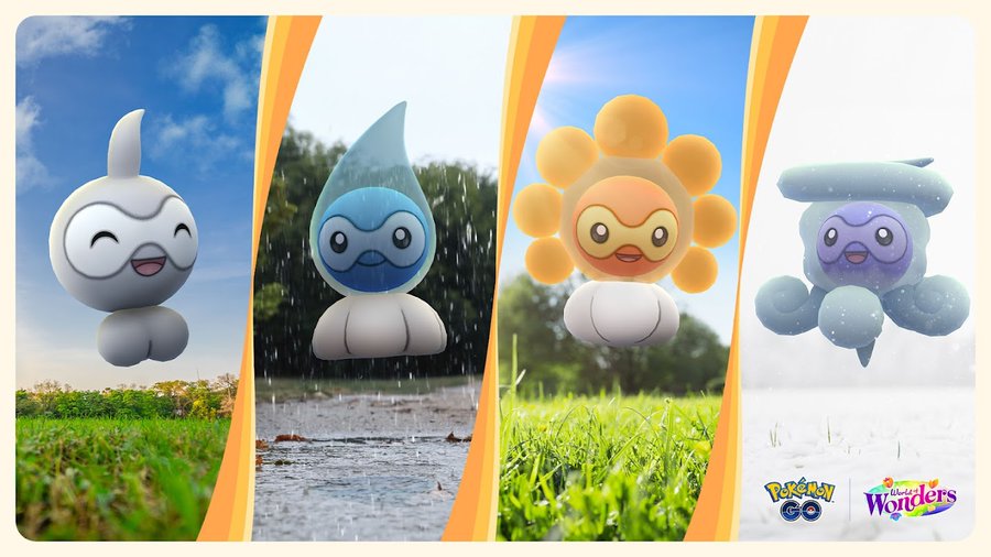 Full details revealed the Pokémon GO World of Wonders Weather Week event, which runs from March 14 to 18 featuring Field Research tasks to encounter all Castform forms and more