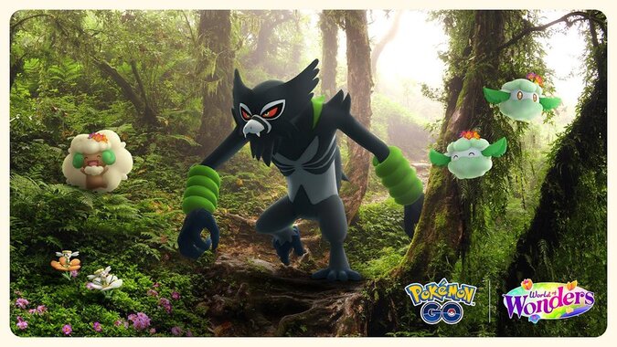 Pokémon GO Verdant Wonders event now underway in the Asia-Pacific region until March 25 at 8 p.m. local time, Cottonee and Whimsicott wearing flower crowns, new Rogue of the Jungle Special Research story, Shiny Flabébé, Shiny Floette and Shiny Florges now available