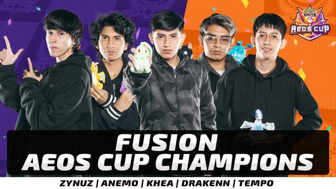 FUSION crowned as the Aeos Cup Champions at the 2024 Pokémon Europe International Championships, they are the first Pokémon UNITE eSports team qualified for the 2024 Pokémon World Championships