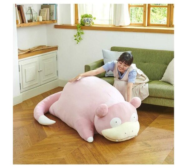 New jumbo Slowpoke Poké Plush priced at $450 now available to preorder at the Pokémon Center