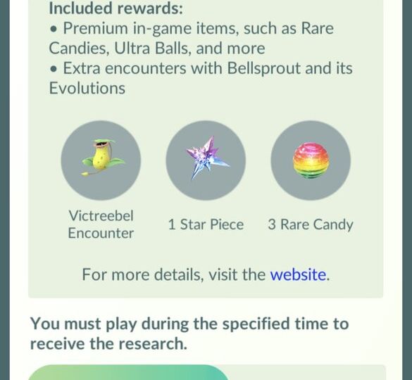 April Pokémon GO Community Day featuring Bellsprout, Shiny Bellsprout, new Special Research story, themed stickers and more now underway today from 2 p.m. to 5 p.m. local time, full event details revealed