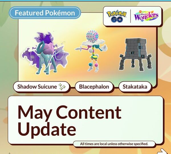 Niantic reveals all major featured Pokémon, five-star raids, featured attack, Shadow Raids, Mega Raids, in-game events, Raid Hours and Spotlight Hours coming to Pokémon GO in May 2024