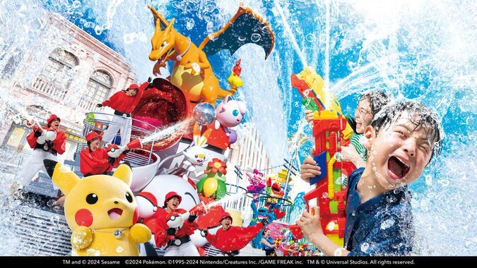 Pokémon will be featured at Universal Studios Japan NO Limit Summer Splash Parade with new floats including a Gyarados one that sprays water and more from July 3 to September 1