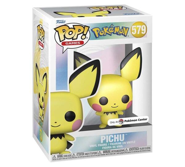 New limited edition Pichu Pearlescent Pop! Vinyl Figure by Funko, Yogibo beanbags and more now available exclusively at Pokémon Center
