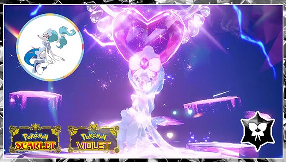 Fairy–Tera Type Primarina with the Mightiest Mark now appearing in 7-star black crystal Tera Raid Battles and Blissey now appearing more frequently in 5-star Tera Raid Battles throughout Pokémon Scarlet and Violet until May 19 at 23:59 UTC